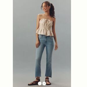 MOTHER The Insider Crop Step Fray Jeans